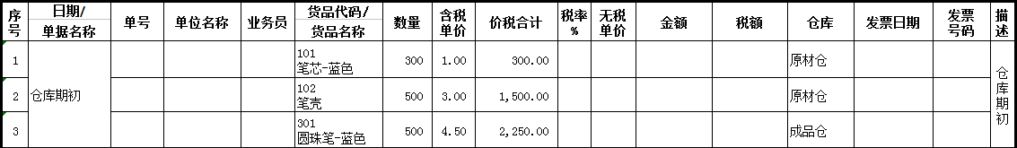 仓库期初-1